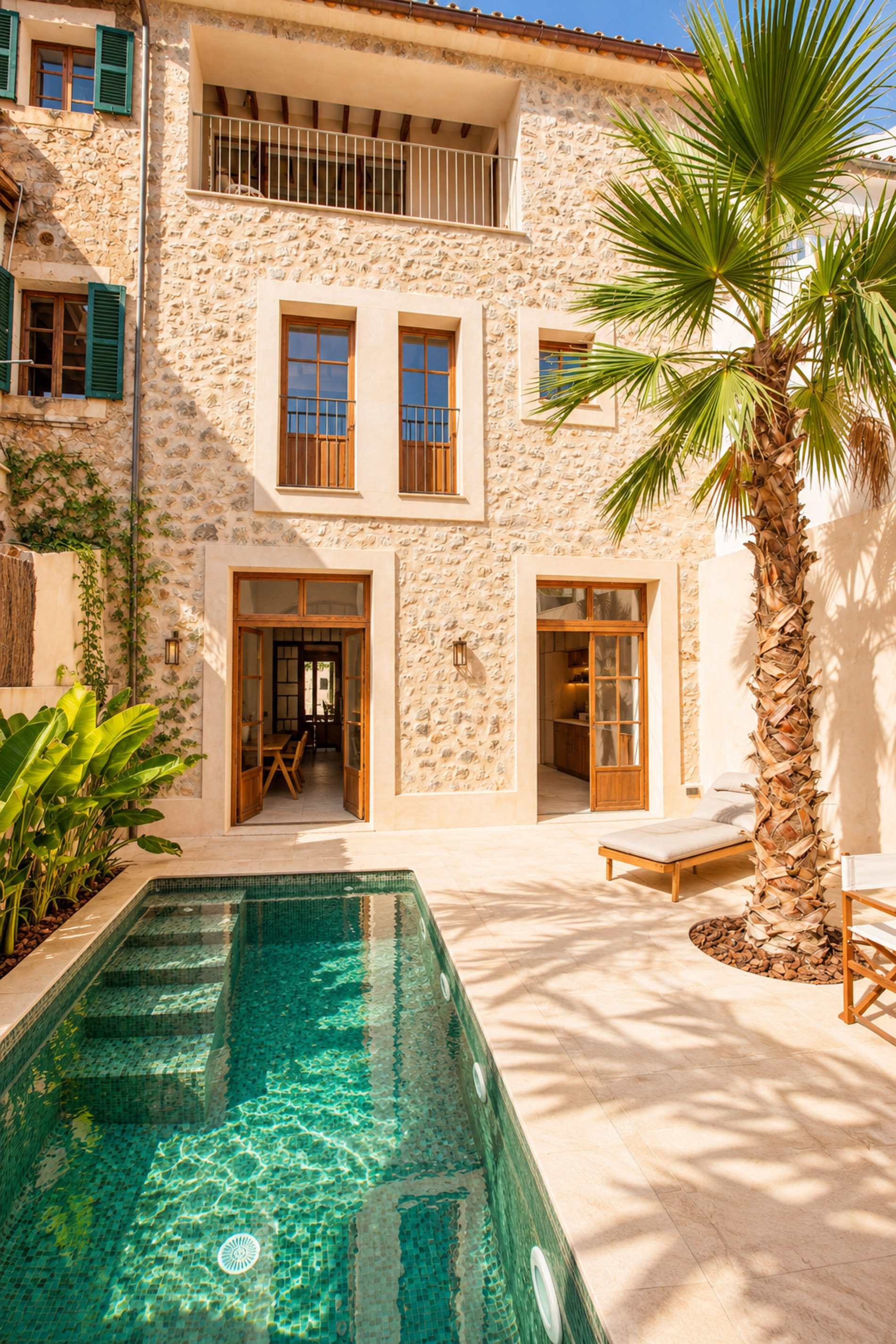 Restauriertes Stadthaus in Bunyola: eine Oase der Eleganz in der Tramuntana
